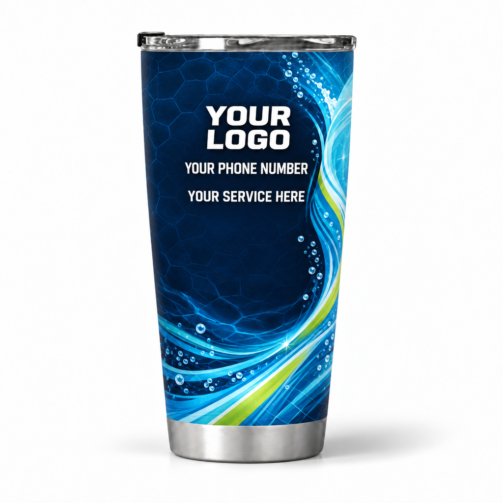PSN023 personalized tumbler 20oz back product mockup