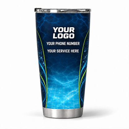 PSN028 personalized tumbler 20oz back product mockup