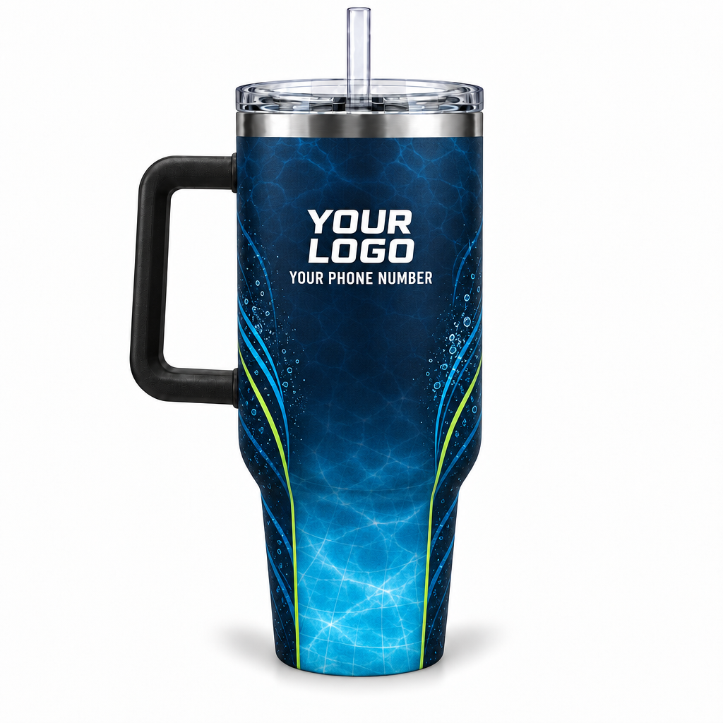 PSN028 personalized tumbler 40oz back product mockup