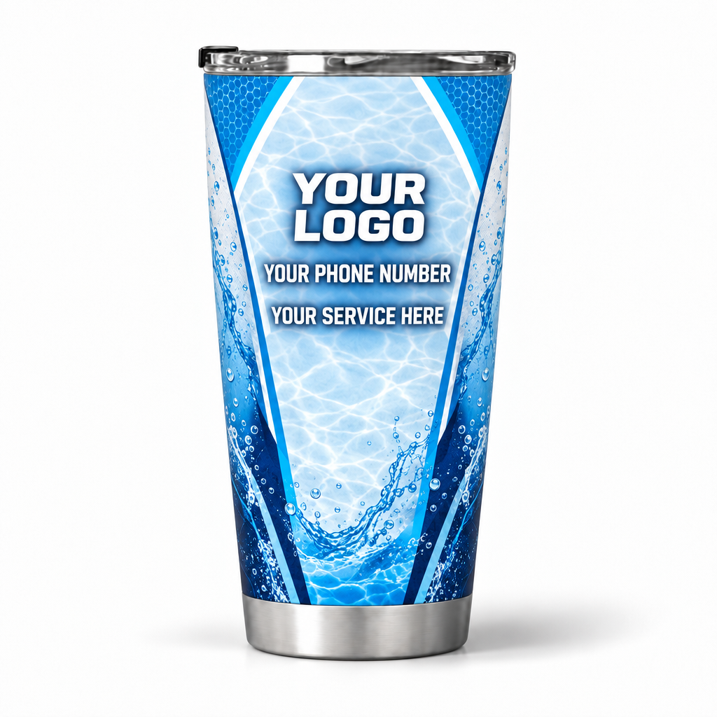 PSN031 personalized tumbler 20oz back product mockup