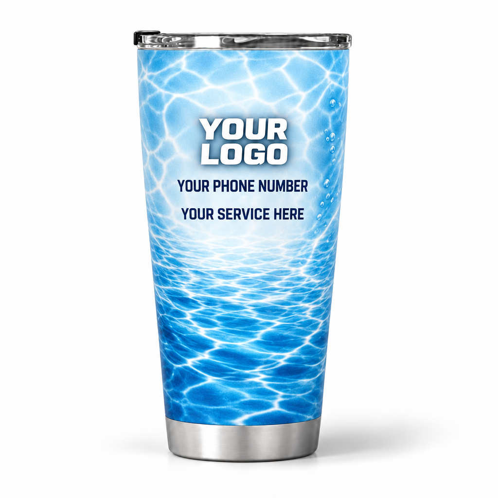 PSN033 personalized tumbler 20oz back product mockup