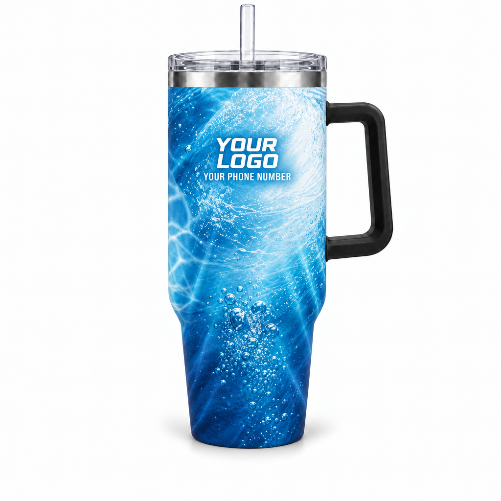 PSN033 personalized tumbler 40oz front product mockup