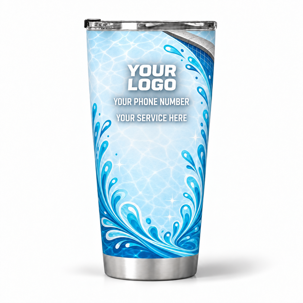 PSN037 personalized tumbler 20oz back product mockup