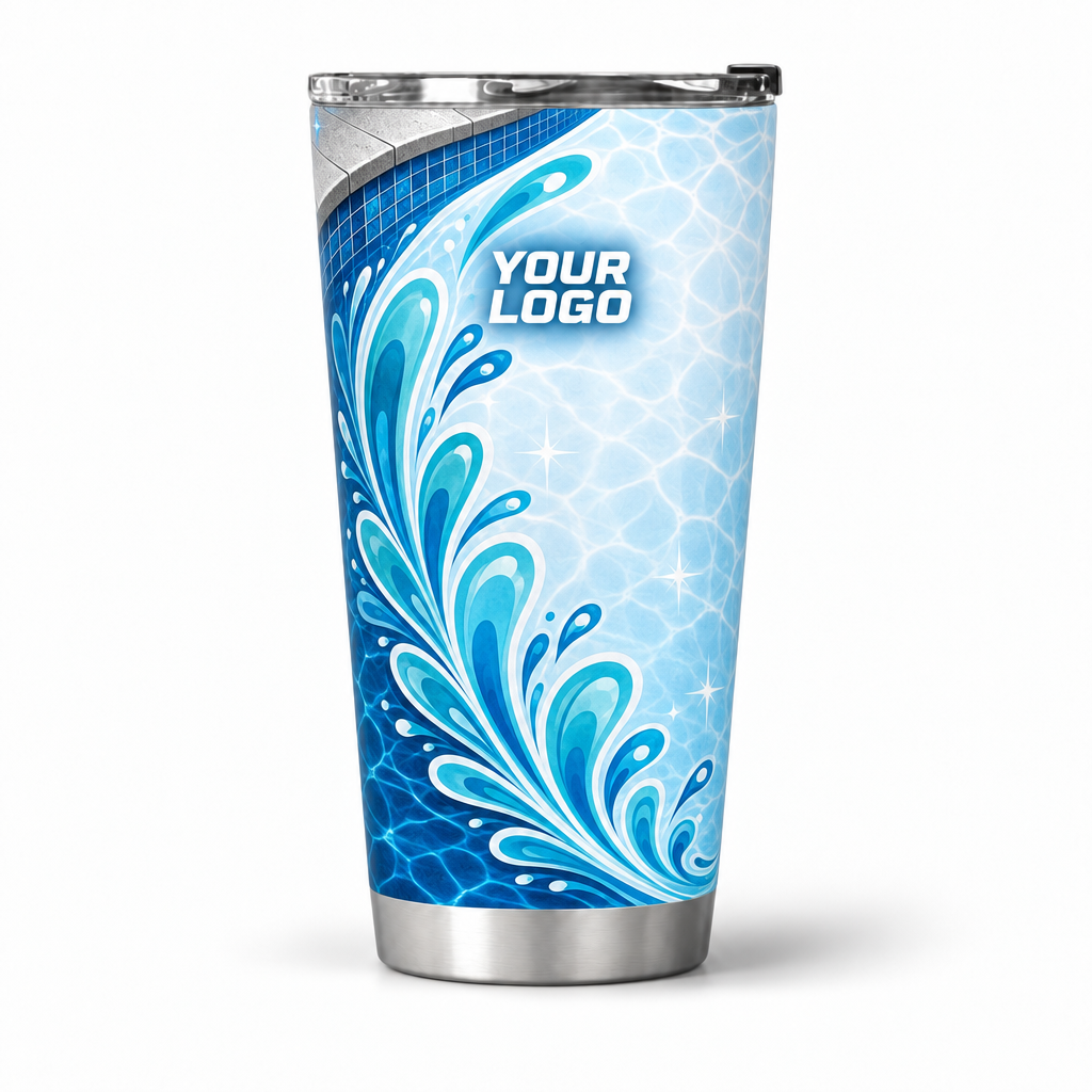 PSN037 personalized tumbler 20oz front product mockup