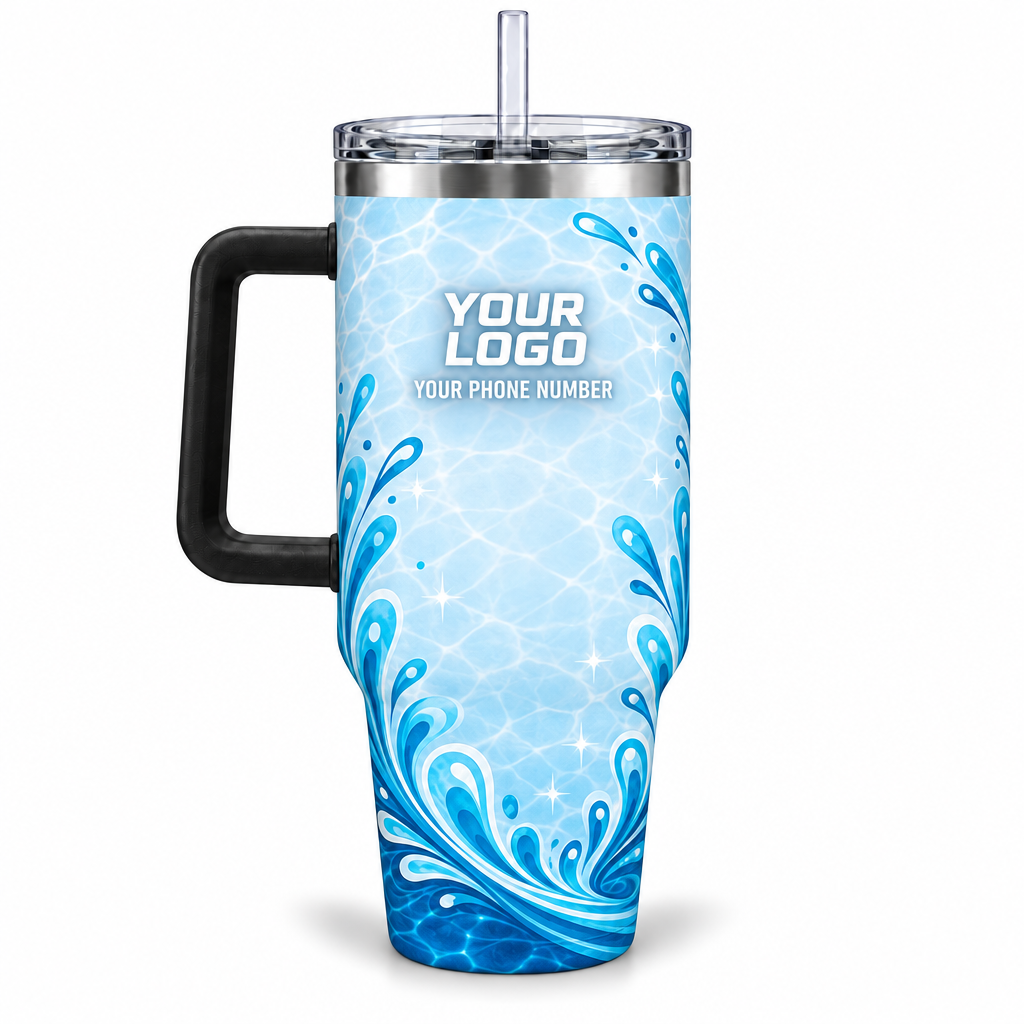 PSN037 personalized tumbler 40oz back product mockup