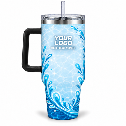 PSN037 personalized tumbler 40oz back product mockup