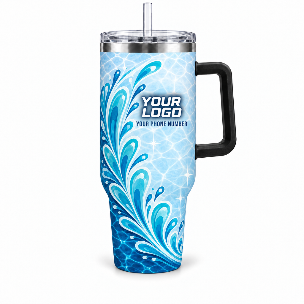 PSN037 personalized tumbler 40oz front product mockup