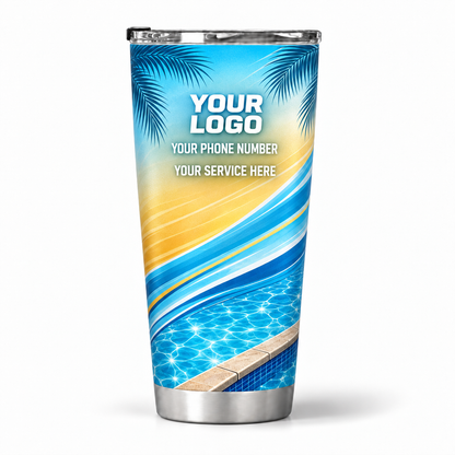 PSN038 personalized tumbler 20oz back product mockup