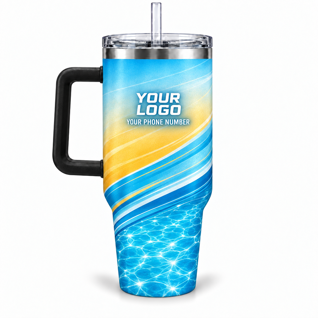 PSN038 personalized tumbler 40oz back product mockup