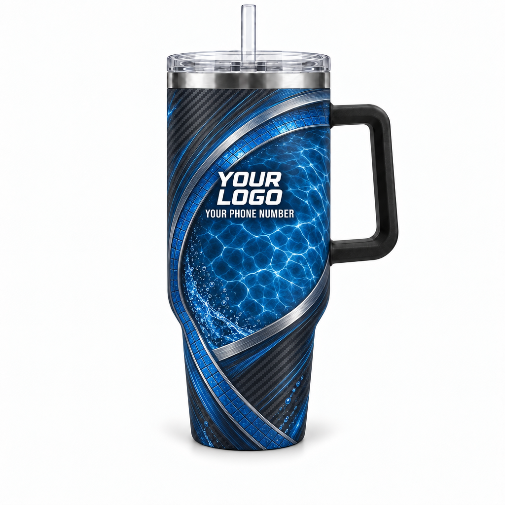 PSN039 personalized tumbler 40oz front product mockup