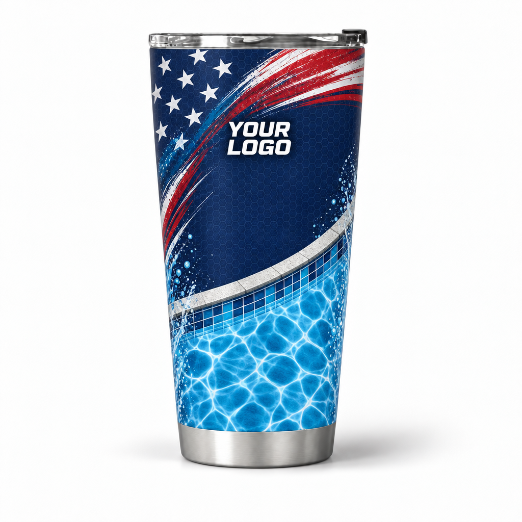 PSN040 personalized tumbler 20oz front product mockup