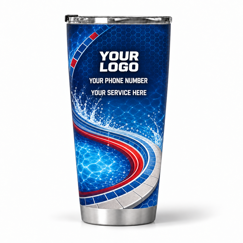 PSN041 personalized tumbler 20oz back product mockup
