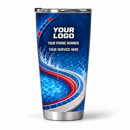 PSN041 personalized tumbler 20oz back product mockup