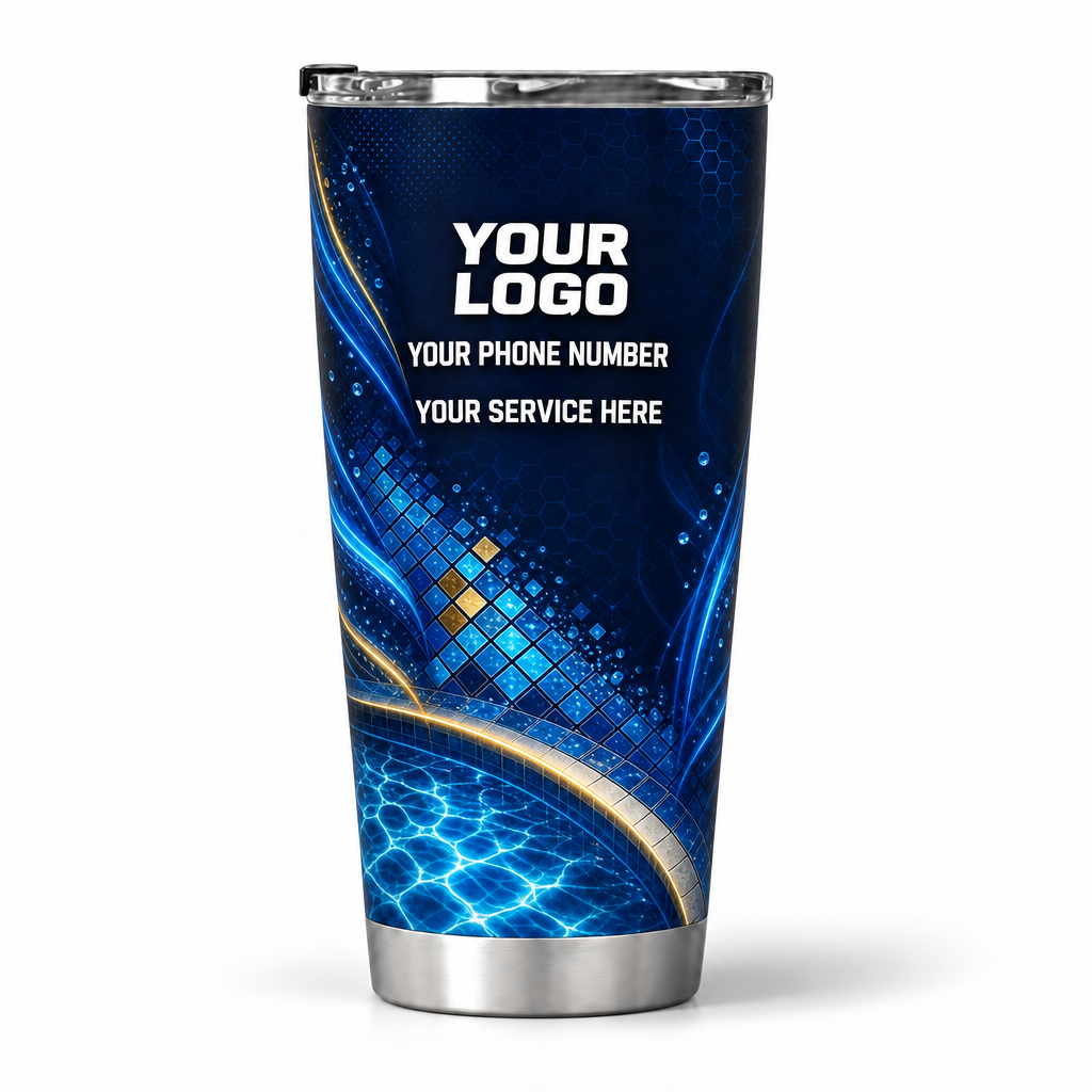PSN042 personalized tumbler 20oz back product mockup