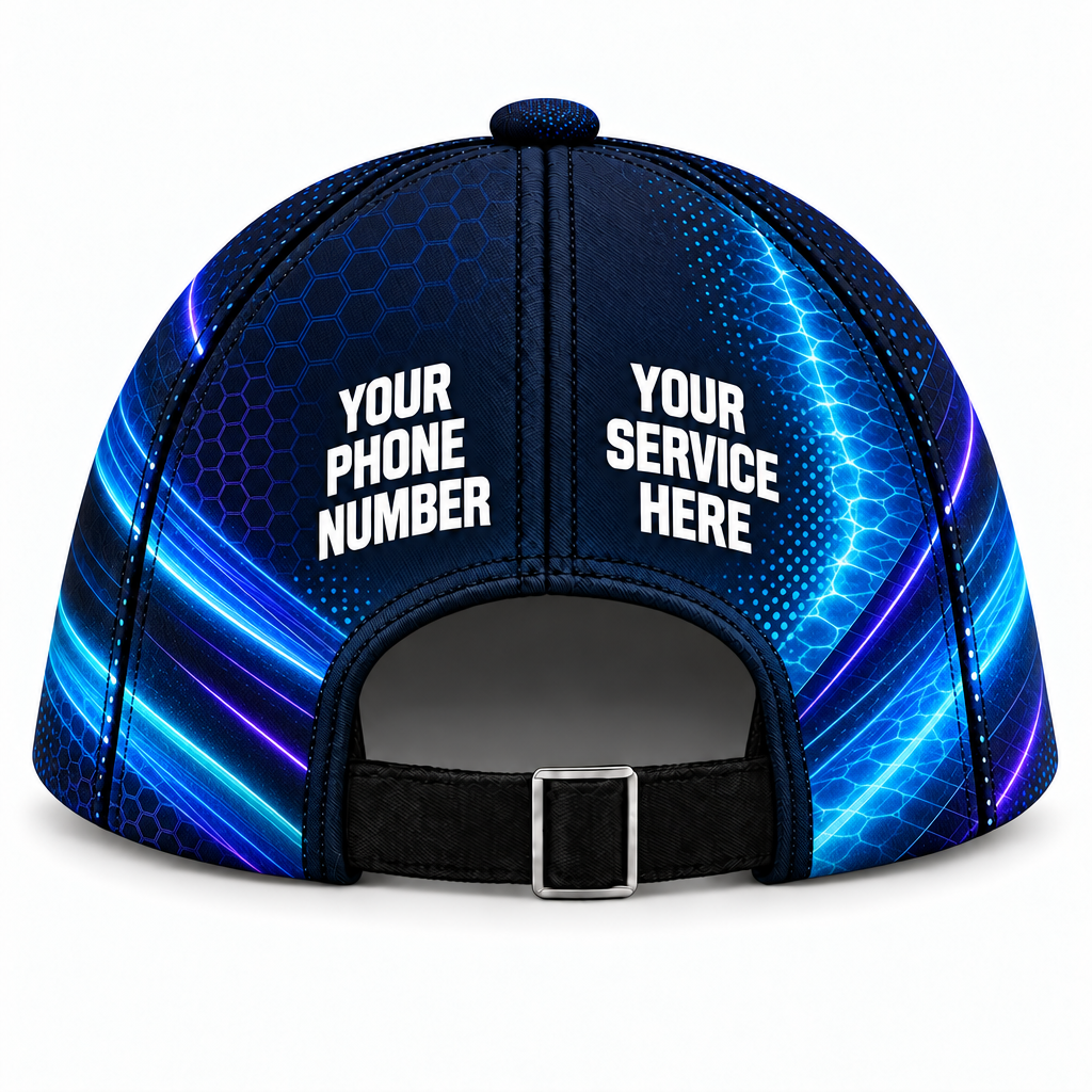 PSN043 personalized cap back product mockup