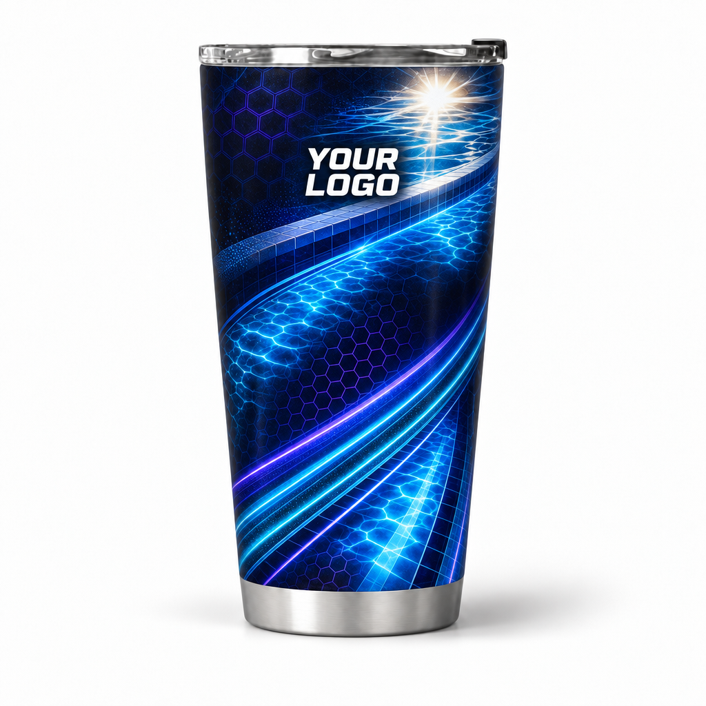 PSN043 personalized tumbler 20oz front product mockup