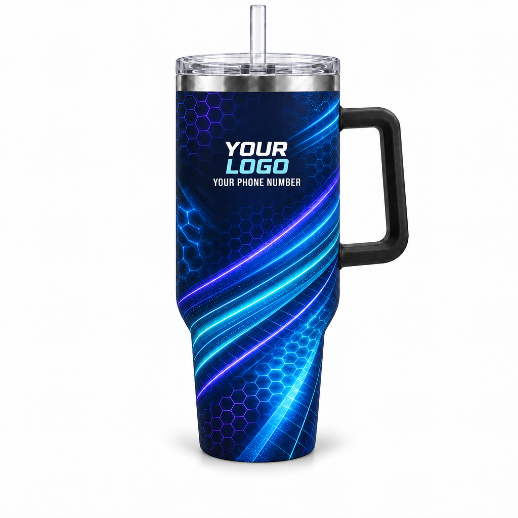 PSN043 personalized tumbler 40oz front product mockup