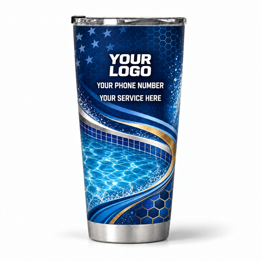PSN044 personalized tumbler 20oz back product mockup