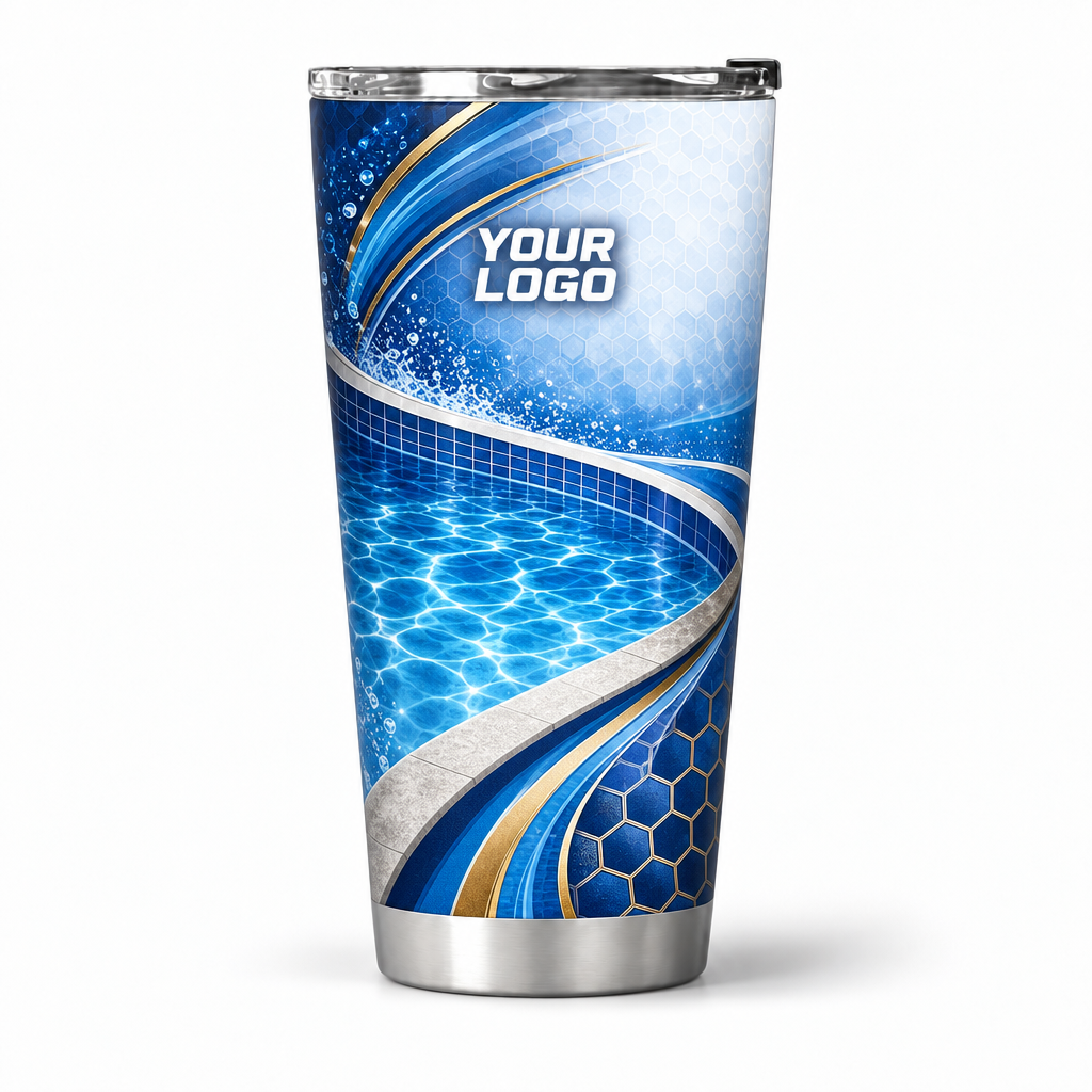 PSN044 personalized tumbler 20oz front product mockup