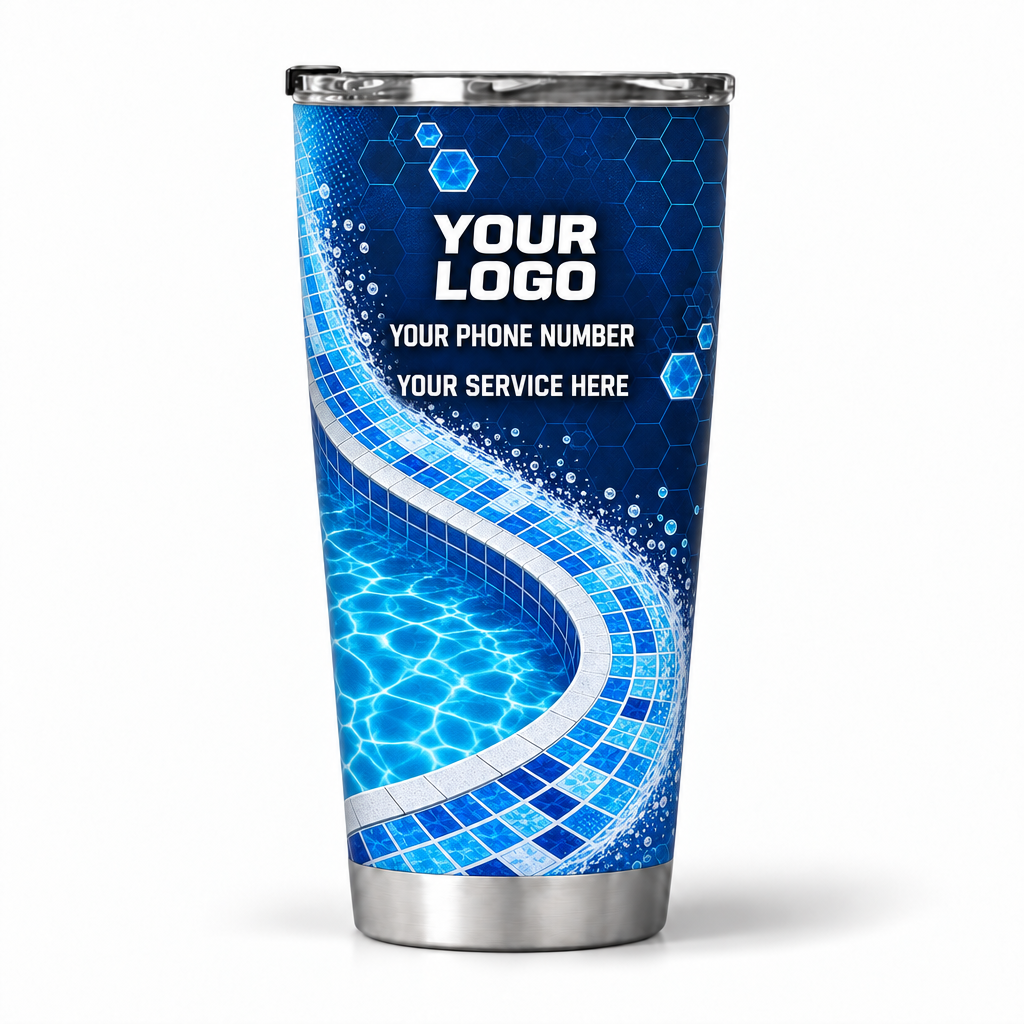 PSN045 personalized tumbler 20oz back product mockup