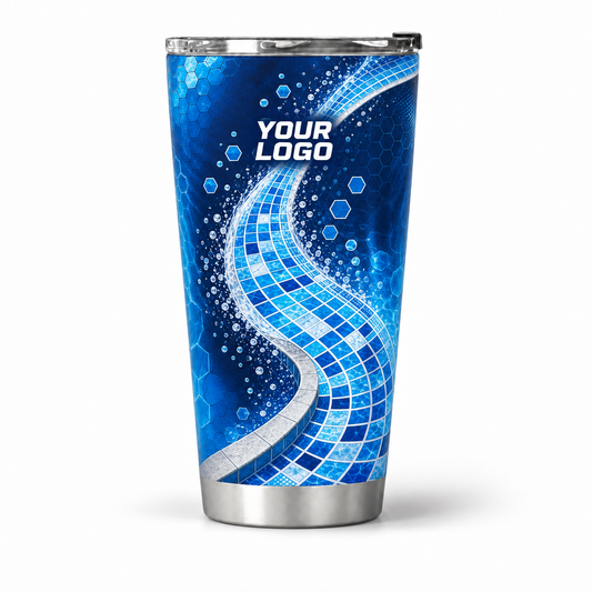 PSN045 personalized tumbler 20oz front product mockup
