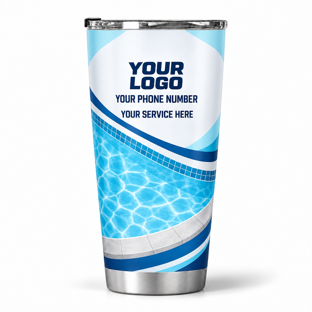PSN047 personalized tumbler 20oz back product mockup