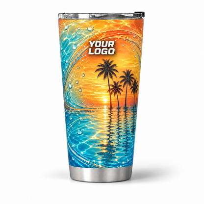 PSN048 personalized tumbler 20oz front product mockup