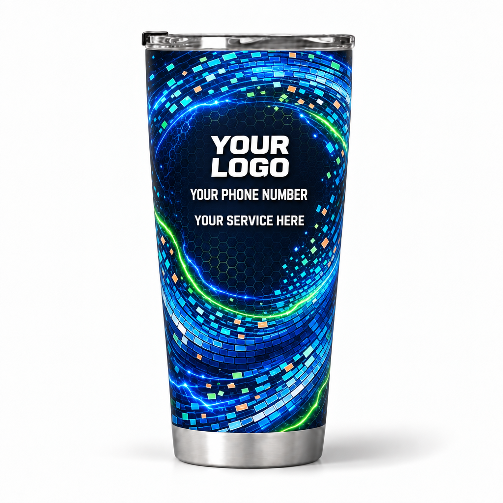 PSN049 personalized tumbler 20oz back product mockup