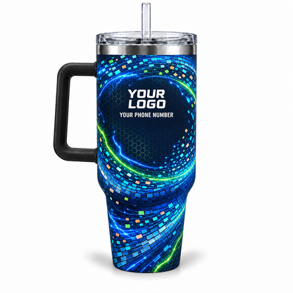 PSN049 personalized tumbler 40oz back product mockup