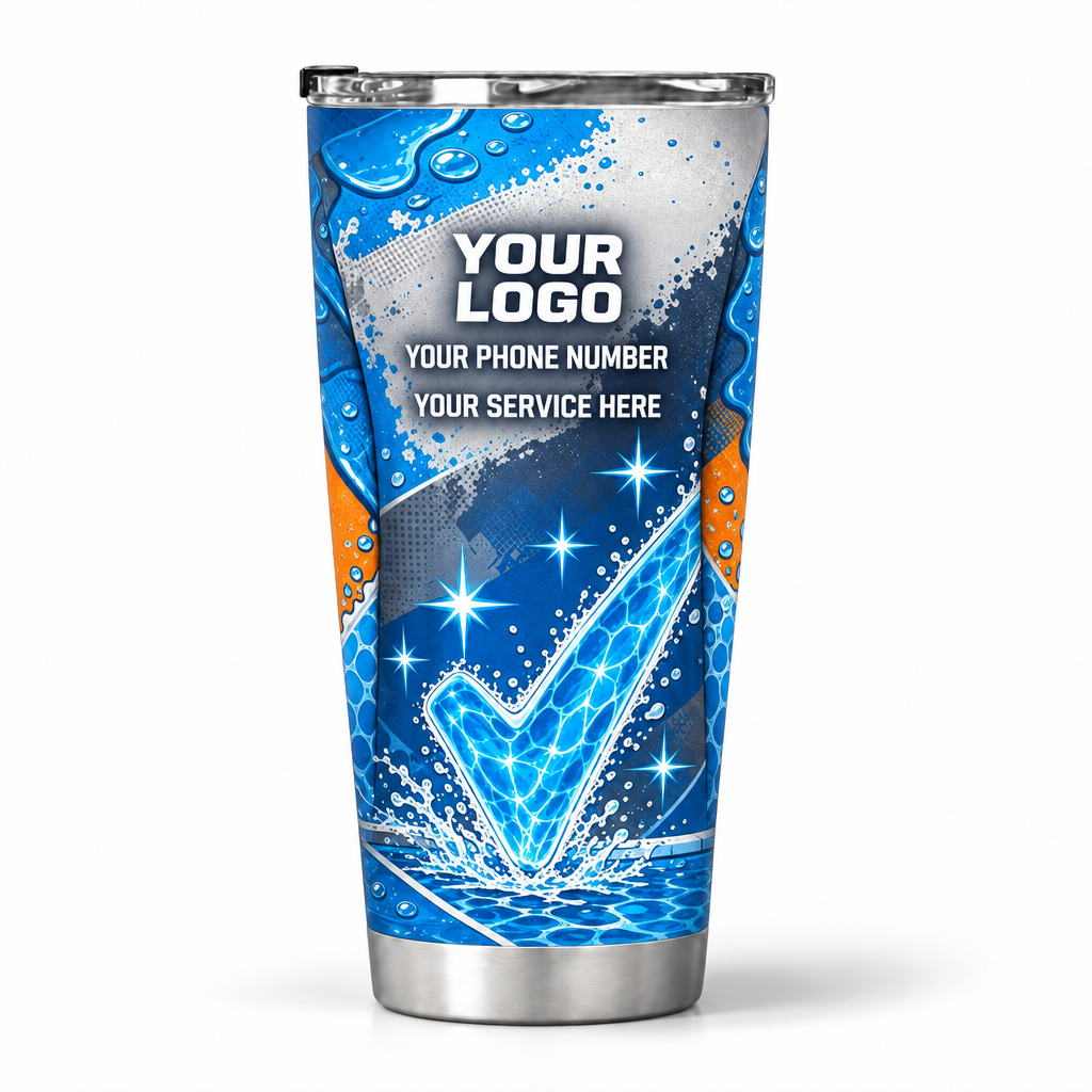 PSN050 personalized tumbler 20oz back product mockup