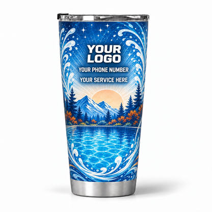 PSN051 personalized tumbler 20oz back product mockup