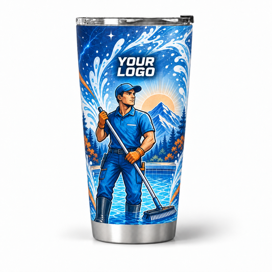 PSN051 personalized tumbler 20oz front product mockup