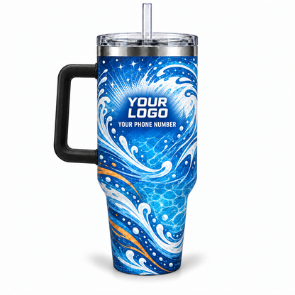 PSN051 personalized tumbler 40oz back product mockup