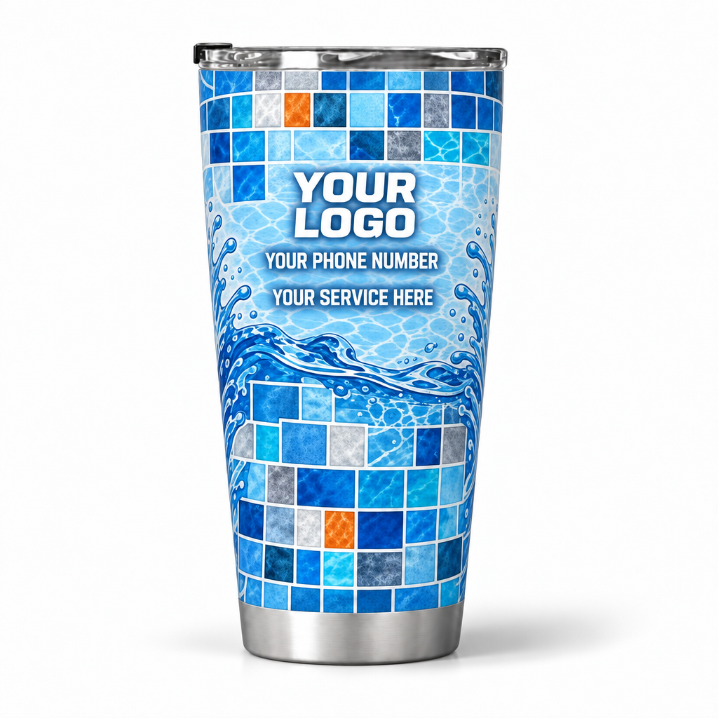 PSN052 personalized tumbler 20oz back product mockup