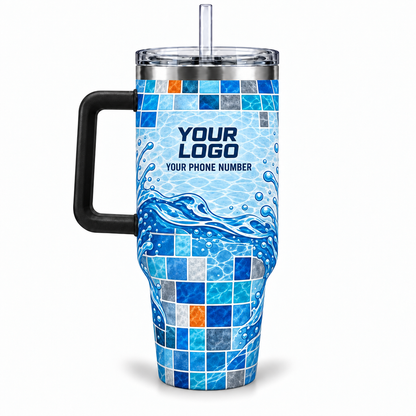 PSN052 personalized tumbler 40oz back product mockup