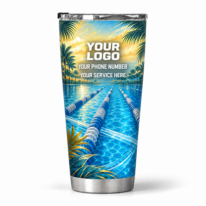 PSN053 personalized tumbler 20oz back product mockup