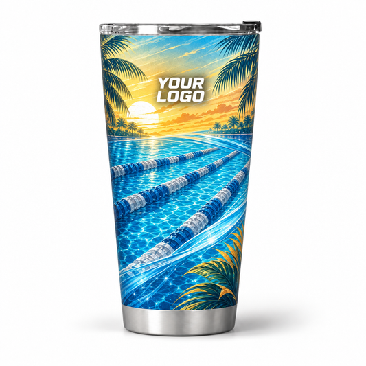 PSN053 personalized tumbler 20oz front product mockup