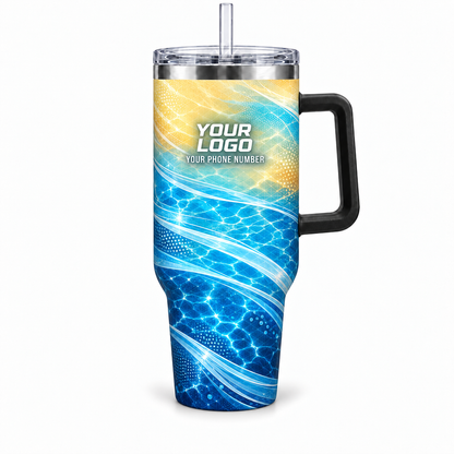 PSN053 personalized tumbler 40oz front product mockup