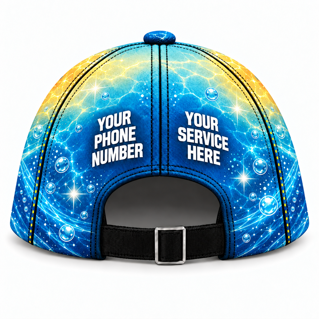 PSN054 personalized cap back product mockup