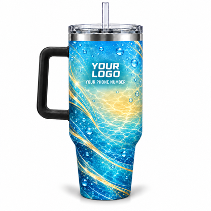 PSN055 personalized tumbler 40oz back product mockup