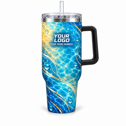 PSN055 personalized tumbler 40oz front product mockup