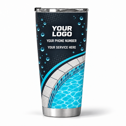 PSN056 personalized tumbler 20oz back product mockup