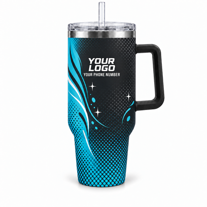 PSN057 personalized tumbler 40oz front product mockup
