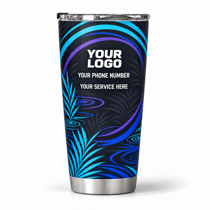 PSN058 personalized tumbler 20oz back product mockup