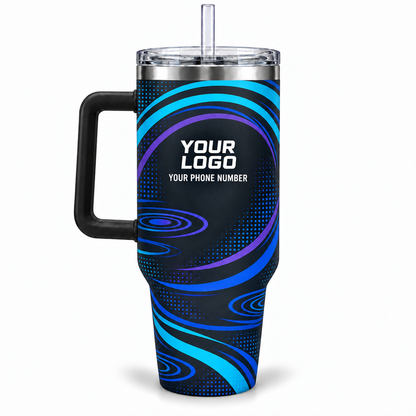 PSN058 personalized tumbler 40oz back product mockup