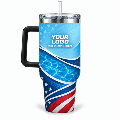 PSN059 personalized tumbler 40oz back product mockup