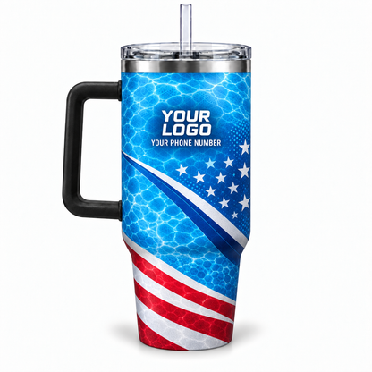 PSN060 personalized tumbler 40oz back product mockup