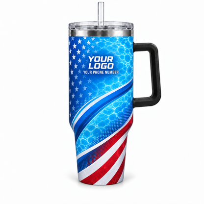PSN060 personalized tumbler 40oz front product mockup