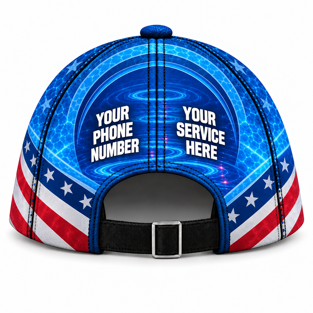 PSN061 personalized cap back product mockup