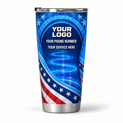 PSN061 personalized tumbler 20oz back product mockup